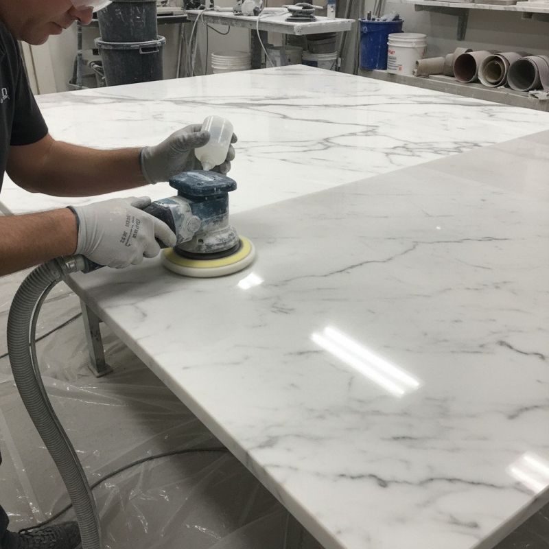 Countertop Polishing detail
