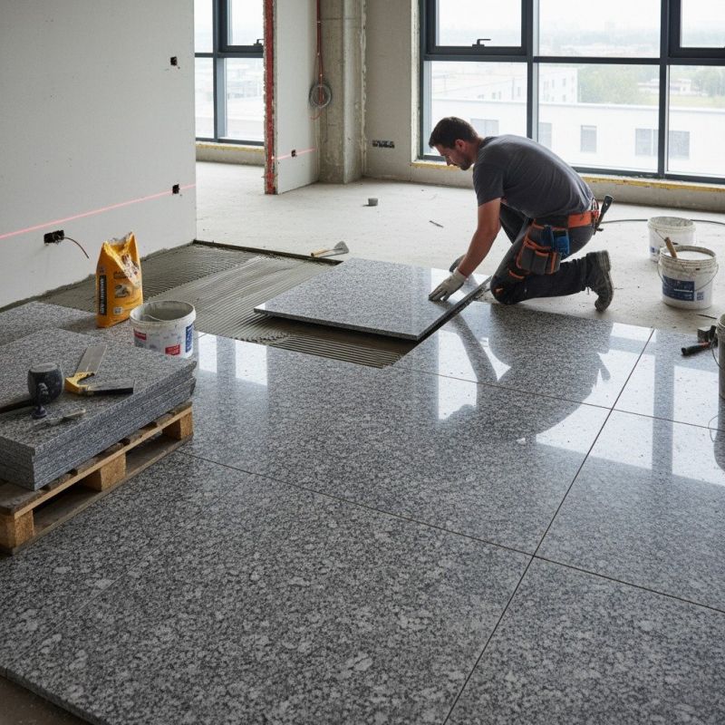 Granite Slab Installation detail