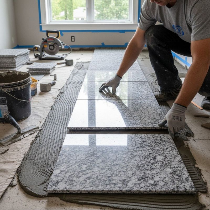 Granite Slab Installation detail