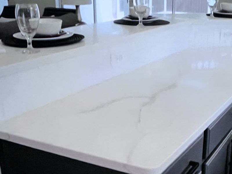Quartz Countertop Installation detail