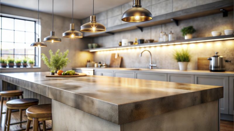 Poured Countertop Installation in Sonoma County, CA